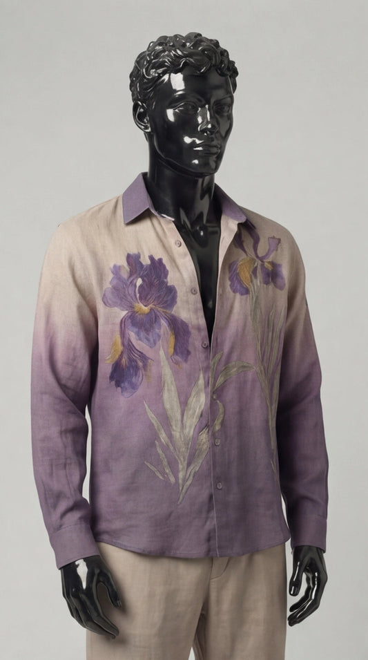 Iris Fade Linen Shirt HeavenAngels