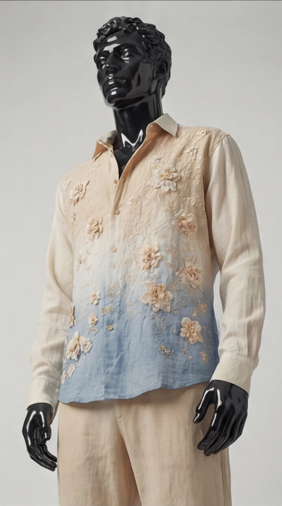 Horizon Bloom embroidered shirt HeavenAngels