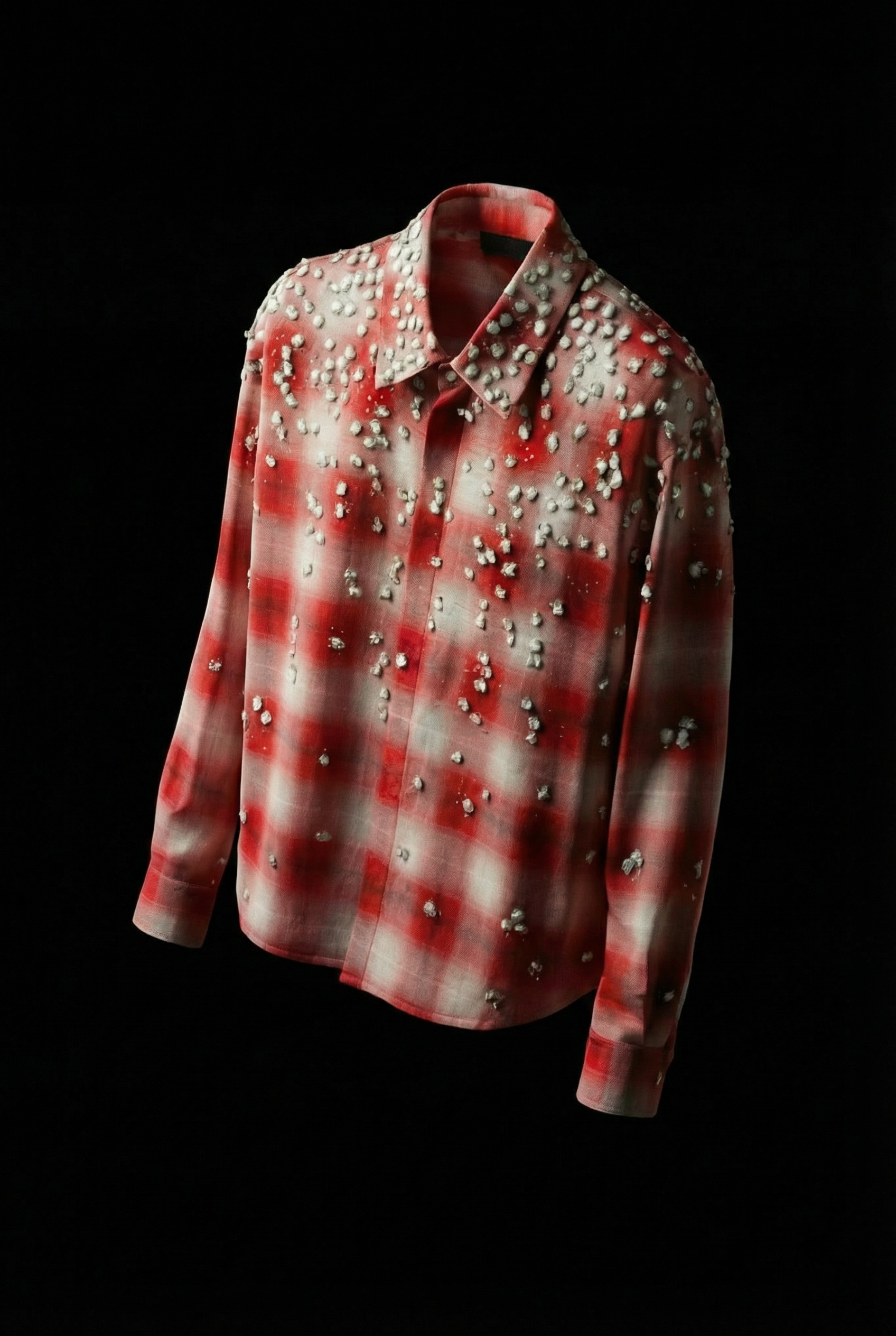 Crimson Static Rhinestone Shirt HeavenAngels