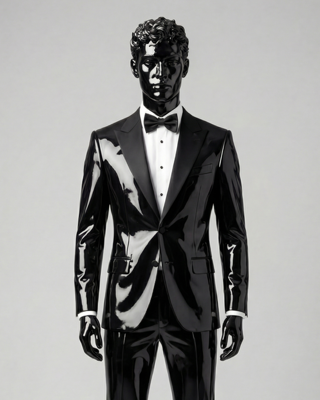 Liquid glass Patent Tuxedo Set