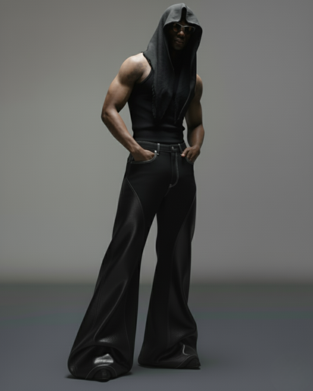 Faux Leather handmade Pants for Men HeavenAngels