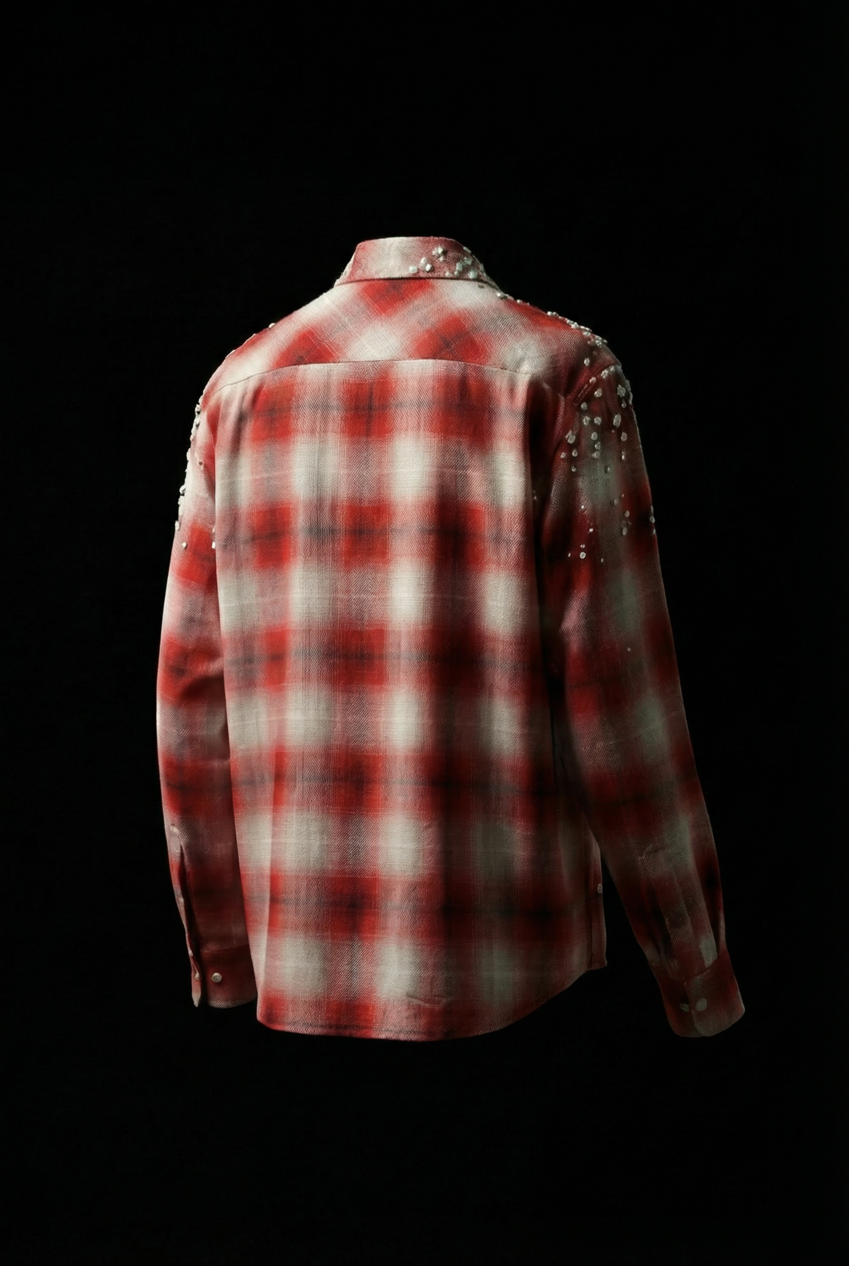 Crimson Static Rhinestone Shirt HeavenAngels