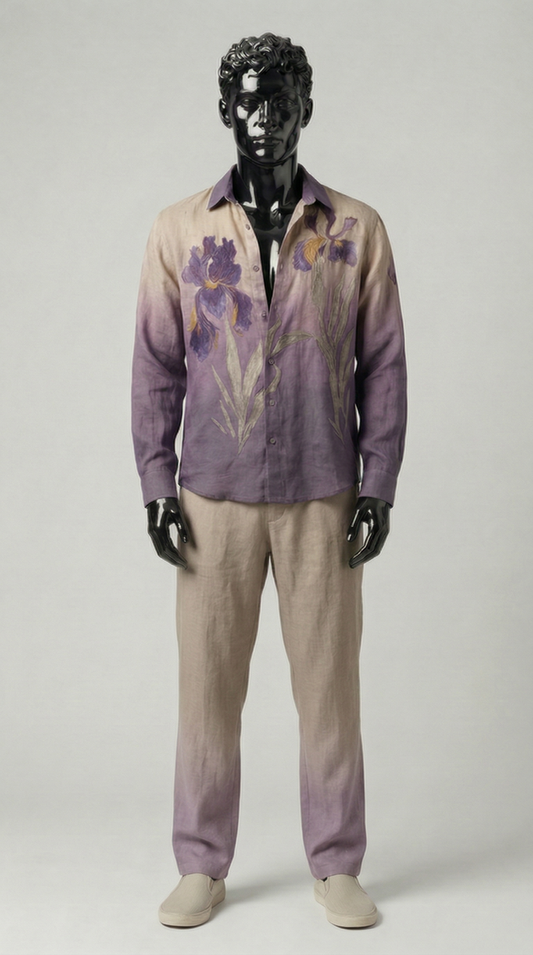 Iris Fade Linen Shirt HeavenAngels