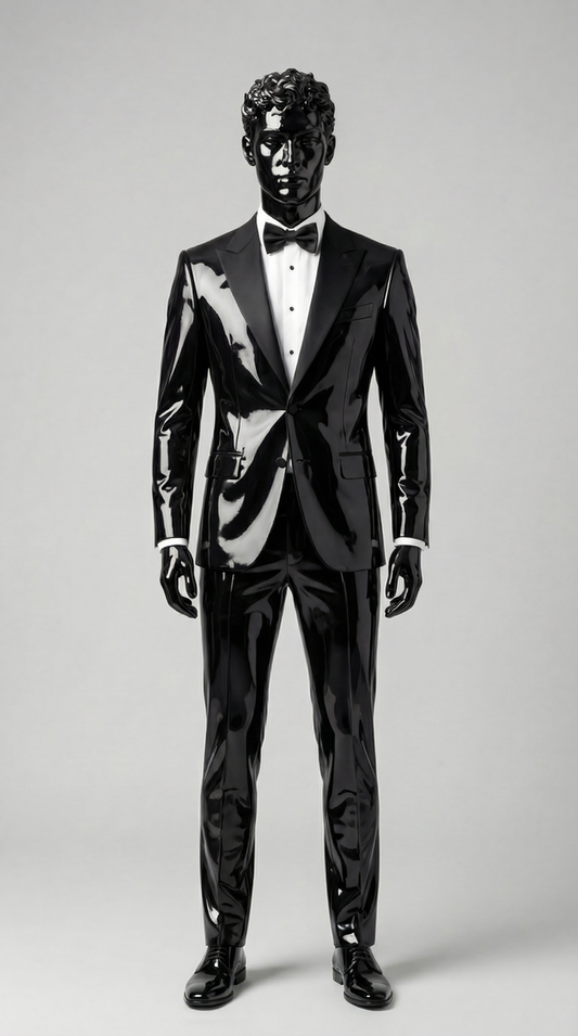 Liquid glass Patent Tuxedo Set HeavenAngels